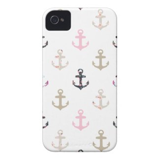 Hello Sailor! Retro Vintage Girly Nautical Anchors iPhone 4 Cover
