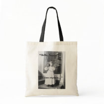 Hello, Santa? - Budget Tote bags by bontondesigns Hello, Santa? - Budget Tote bags