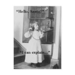 Hello, Santa? - Postcard