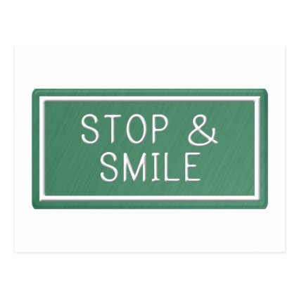 Hello Smiles Motivational Quote Blank Postcard