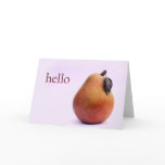 Hello There Pear Greeting Cards