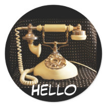 Hello, Vintage phone stickers