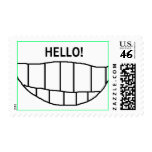 HELLO! - with SMILE - postage stamps