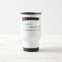 Hello World geek greeting Java Coffee Mugs