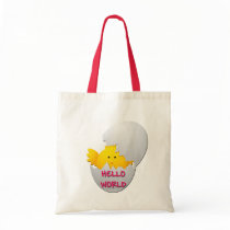 HELLO WORLD HATCHING CHICK bags