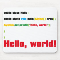 Hello, World! mousepads