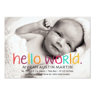 Hello World Photo Birth Announcement - hello_world_photo_birth_announcement_invitation-rfd28ff42f3d04a2c83c9966023a600f6_zk9c4_324