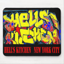 Hell's Kitchen NYC Street Graffiti mousepads