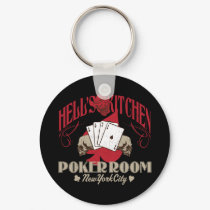 Hells Kitchen Poker Room, New York City Keychain