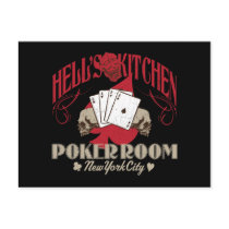 Hells Kitchen Poker Room, New York City Postcard