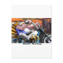 Hells Turkey Funny Thanksgiving Harley Tees & Gift postcards