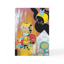 Helmet Boy Greeting Card