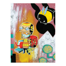 Helmet Boy Print/Poster by 40ozcomics Helmet Boy Print/Poster