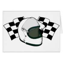 Helmet & Flags Card