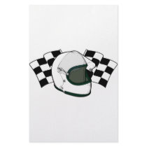 Helmet & Flags Personalized Stationery