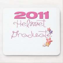 Helmet Grauate Boy and Girl 2010, 2011, & 2012 Mousepads