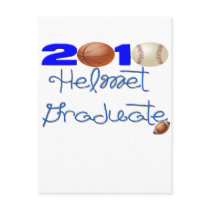 Helmet Grauate Boy and Girl 2010, 2011, & 2012 Post Cards