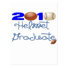 Helmet Grauate Boy and Girl 2010, 2011, & 2012 Post Cards