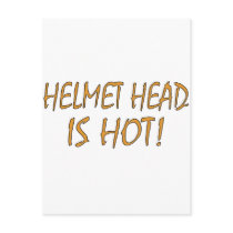 Helmet Head Is Hot Postcard