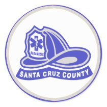 Helmet Santa Cruz County Paramedic stickers by SCMedics Helmet Santa Cruz County Paramedic stickers