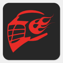 Helmet Square Sticker