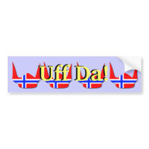Helmet Viking Flag Norway Design Bumper Stickers