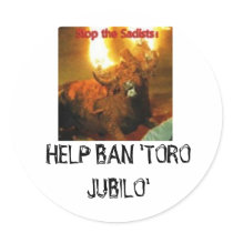 HELP BAN 'TORO JUBILO' stickers by theherbivorehippie HELP BAN 'TORO JUBILO' stickers