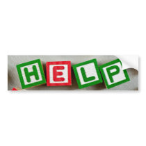 Help Bumper Stickers
