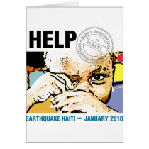 Help Donation Haiti Greeting Card