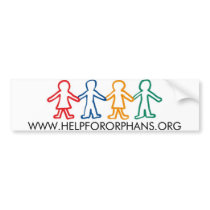 Help for Orphans Bumper Sticker bumper stickers