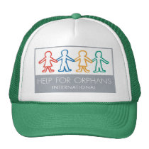 Help for Orphans Green/White Trucker Hat hats