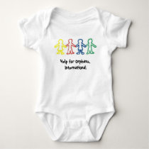 Help for Orphans, Infant Creeper White t-shirts by sarahehrlich Help for Orphans, Infant Creeper White t-shirts