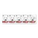 Help for Polar Bears Bumper Sticker bumper stickers by tshirtdujour Help for Polar Bears Bumper Sticker bumper stickers