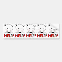 Help for Polar Bears Bumper Sticker
