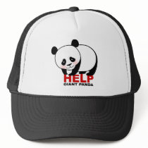 Help Giant Panda Hat by tshirtdujour Help Giant Panda Hat