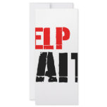 HELP HAITI 3 CUSTOMIZED RACK CARD