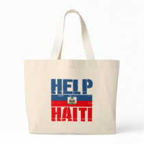 HELP HAITI FLAG TOTE BAG