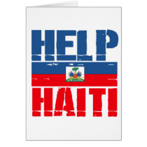 HELP HAITI FLAG CARDS
