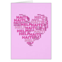 Help Haiti T shirt and Apparel Card