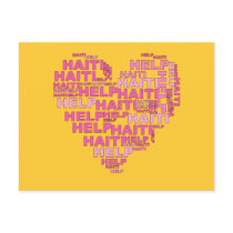 Help Haiti T shirt and Apparel Post Card