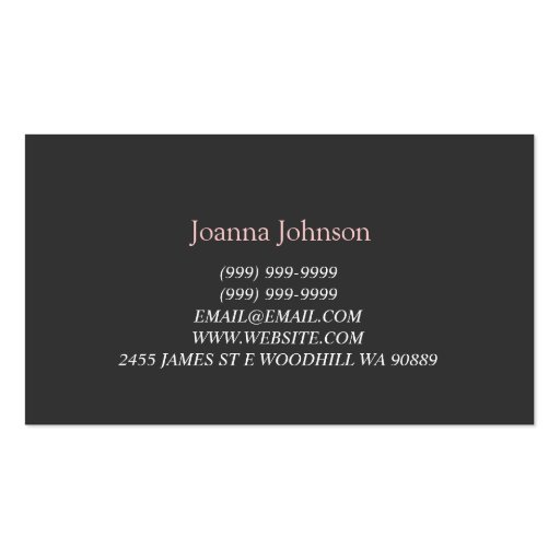 Help Heal Counseling Life Coach Therapy Therapist Business Card (back side)