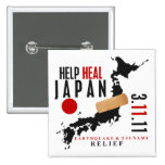 HELP HEAL JAPAN #3 PINS