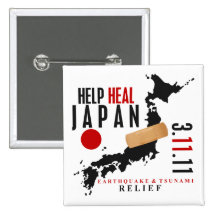 HELP HEAL JAPAN #3 PINS