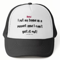 Help!, I put my hand in a puppet and I can't ge... hats by Intozlight Help!, I put my hand in a puppet and I can't ge... hats