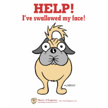 HELP! i've swallowed my face! t-shirts by HeartofDogness HELP! i've swallowed my face! t-shirts