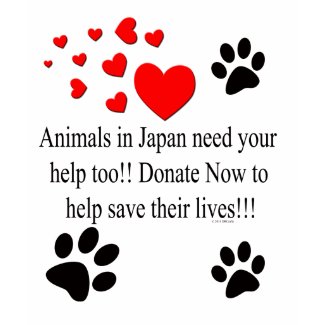 Help Japan Animals shirt
