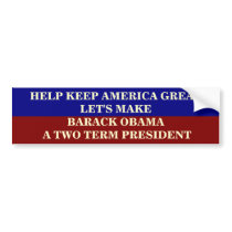 HELP KEEP AMERICA GREAT BUMPER STICKER