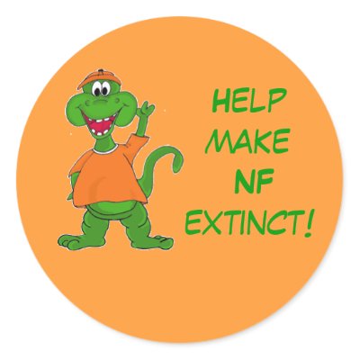Help make NF extinct! Round Sticker