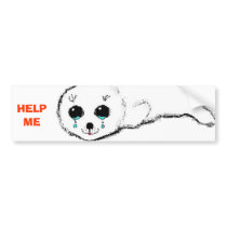 HELP ME bumper stickers by Wynity HELP ME bumper stickers