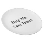 Help Me Save Bears Party Plates